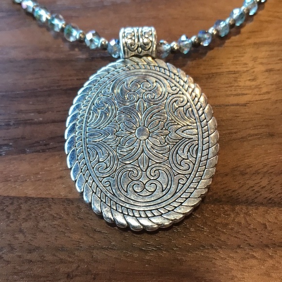 Brighton Slver tone beaded necklace RARE NEW - Picture 4 of 9